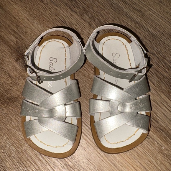 Salt Water Sandals by Hoy Silver Kids Sandals - Picture 1 of 2